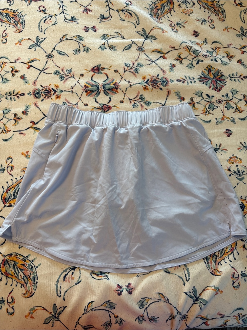 Light Lavender Active Skort with Zipper Pocket